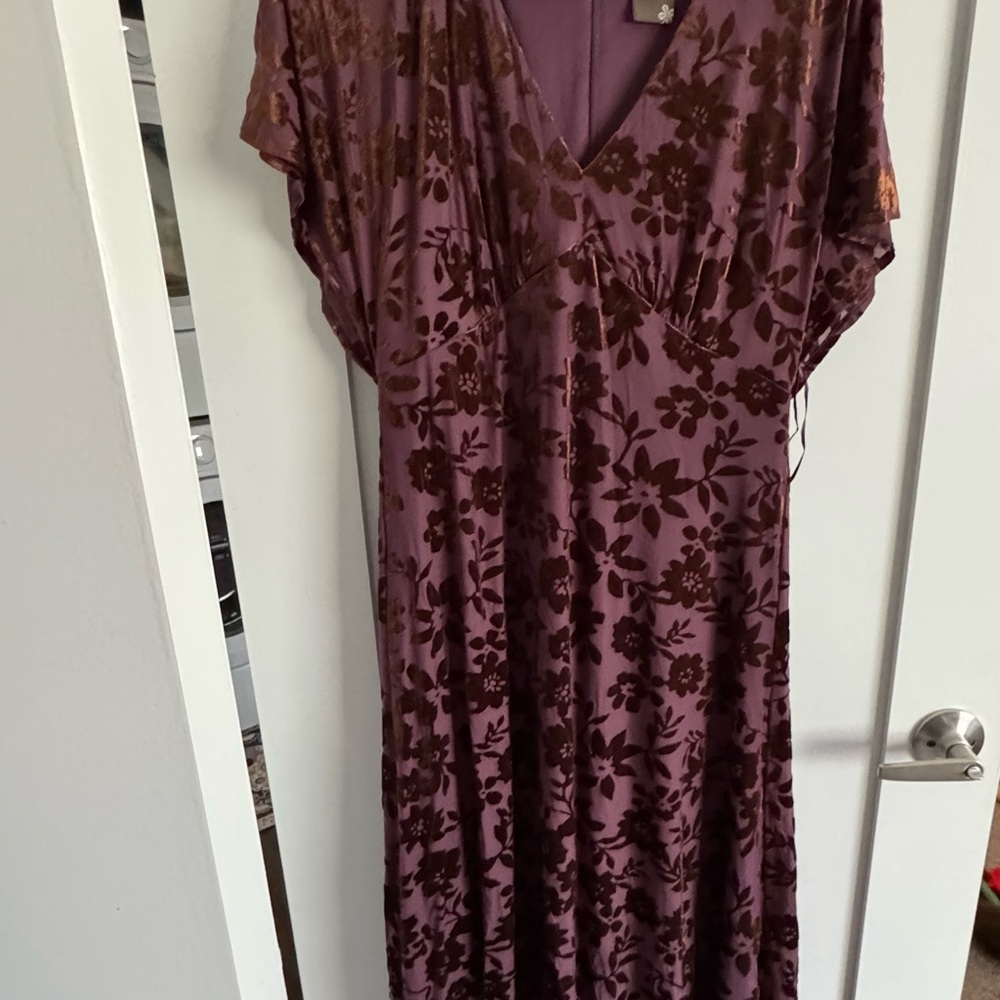 Taylor Purple Floral Dress
